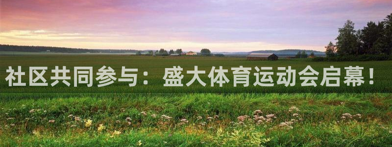 意昂：社区共同参与：盛大体育运动会启幕！